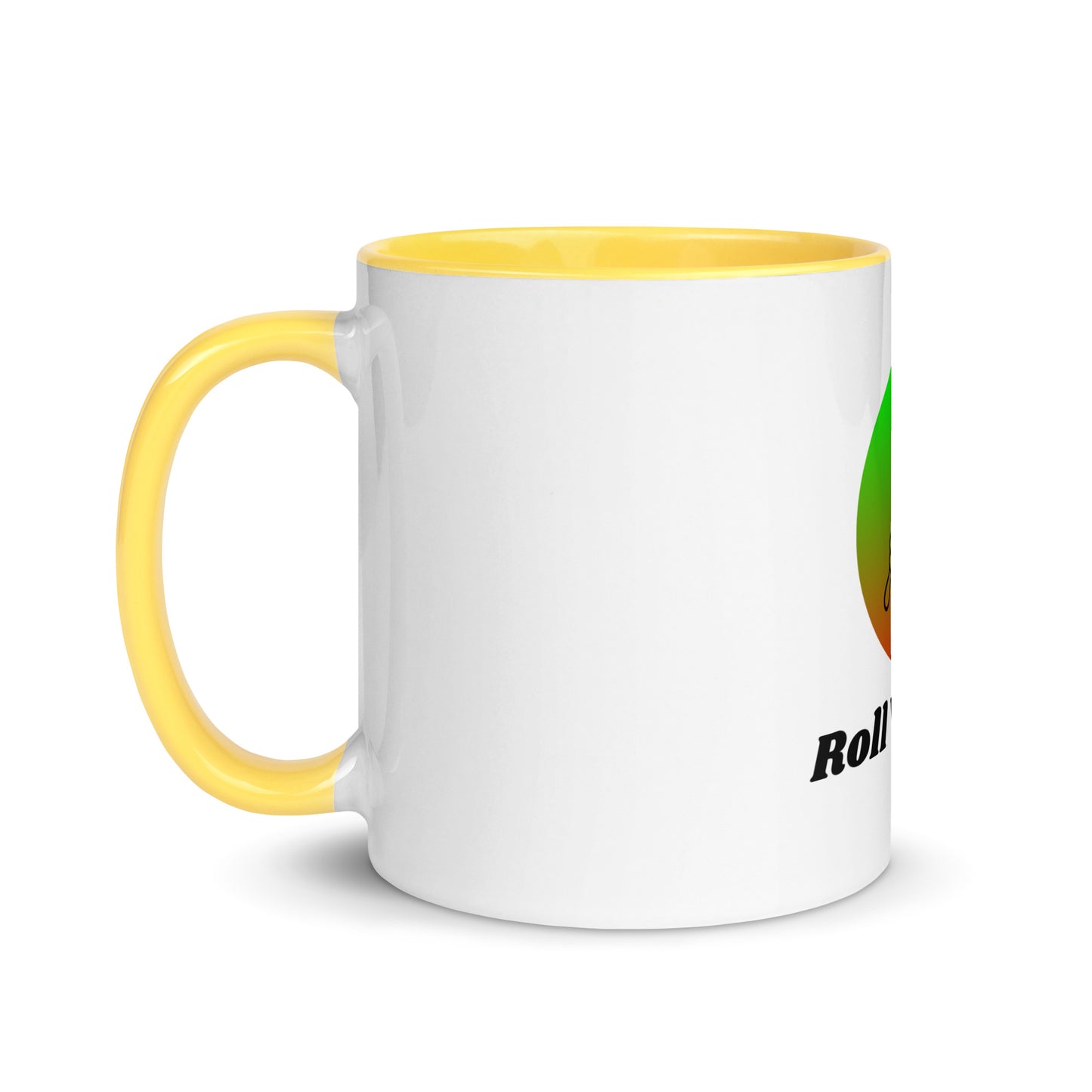 Roll with Me Mug with Color Inside