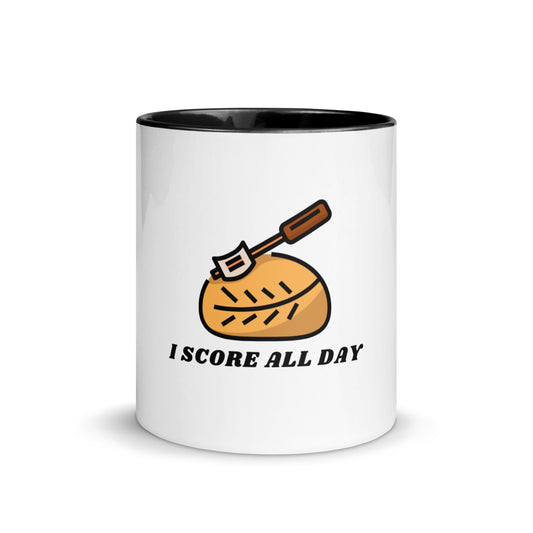 I Score All Day Mug with Color Inside