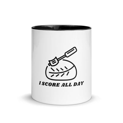 I Score All Day Mug with Color Inside