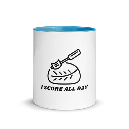 I Score All Day Mug with Color Inside