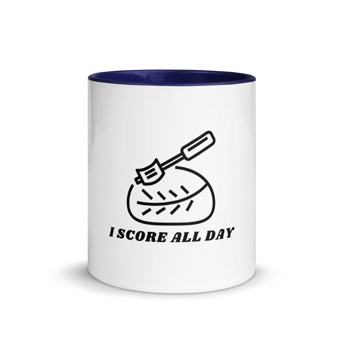 I Score All Day Mug with Color Inside