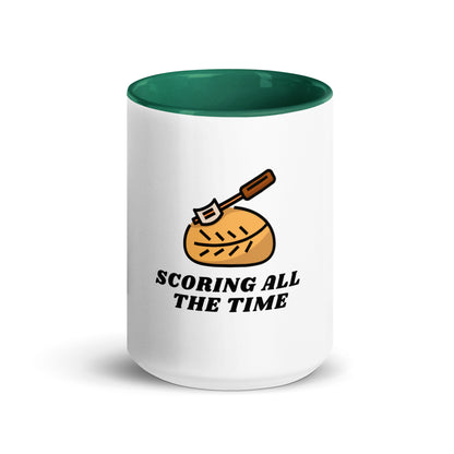 Scoring All The Time Mug with Color Inside