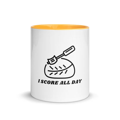 I Score All Day Mug with Color Inside