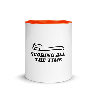 Scoring All The Time Mug with Color Inside