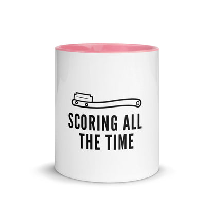 Scoring All The Time Mug with Color Inside