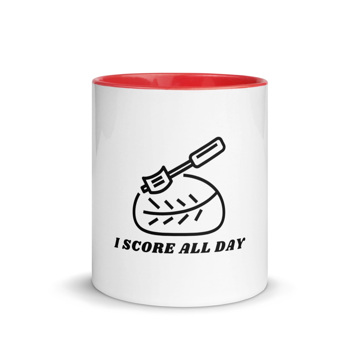 I Score All Day Mug with Color Inside